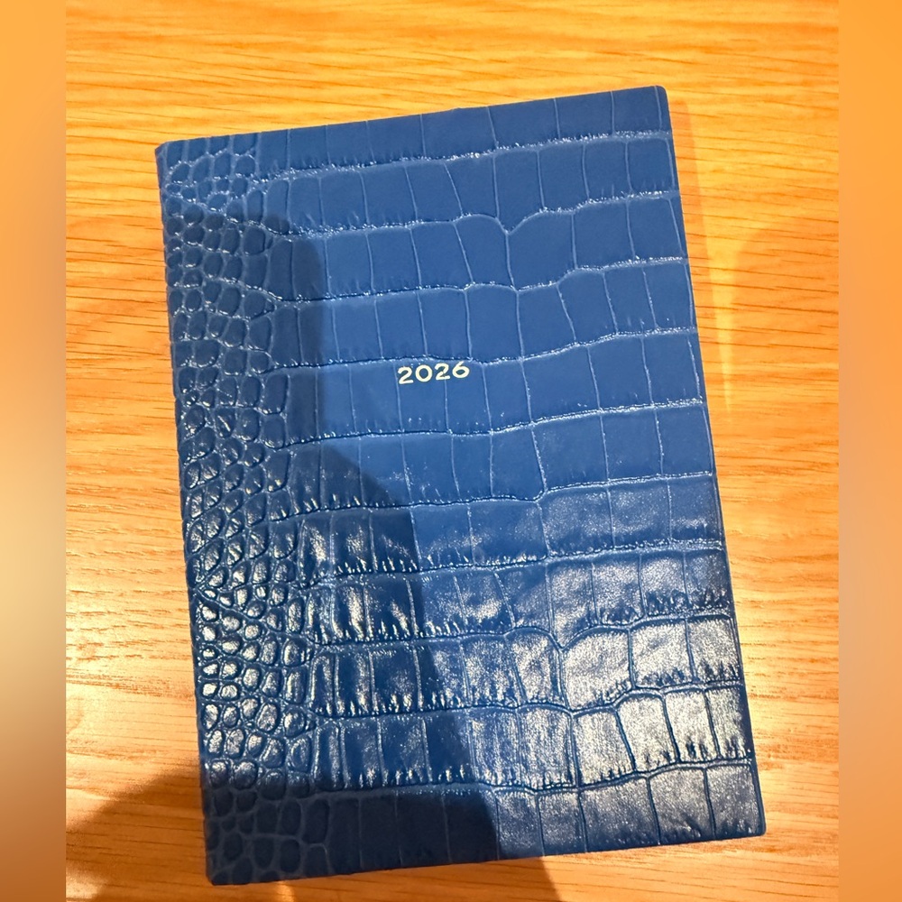 Smythson Blue Soho Weekly Diary